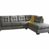 Signature Design By Ashley Maier Charcoal Full Sleeper Sectional With Right-Facing Chaise -FurniHub Store combo870020