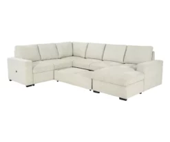 Signature Design By Ashley Millcoe Linen 3-Piece Sectional With Pop-Up Bed -FurniHub Store combo870027 4