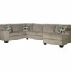 Signature Design By Ashley Ballinasloe Platinum Gray Sectional -FurniHub Store combo880002