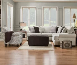 Griffin Menswear Gray Sectional -FurniHub Store combo880008