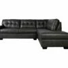 Signature Design By Ashley Battstone Steel Faux Leather Sectional -FurniHub Store combo920007